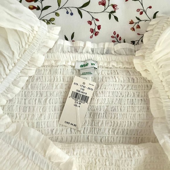 NWT Aerie smocked blouse - Picture 2 of 2